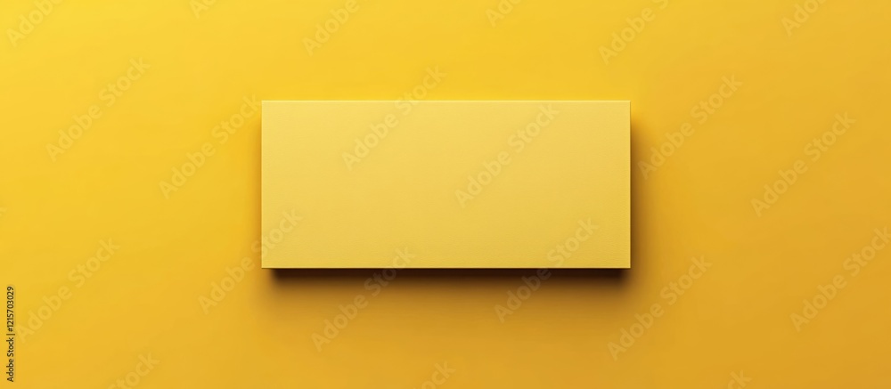 Poster yellow geometric background with blank rectangle for copy space design and branding or message place