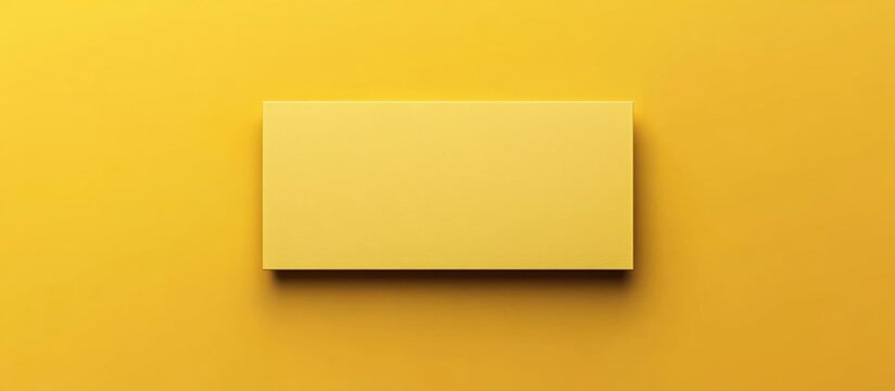 Yellow geometric background with blank rectangle for copy space design and branding or message placement