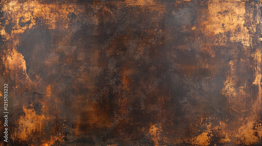 Poster textured grunge abstract background with earthy tones of brown and orange suitable for various desig