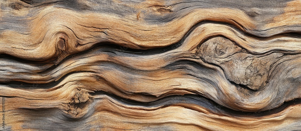 Poster textured close-up of weathered wood with intricate grain patterns and natural color variations ideal