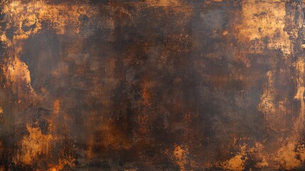 Fototapeta premium Textured grunge abstract background with earthy tones of brown and orange suitable for various design projects Copy Space