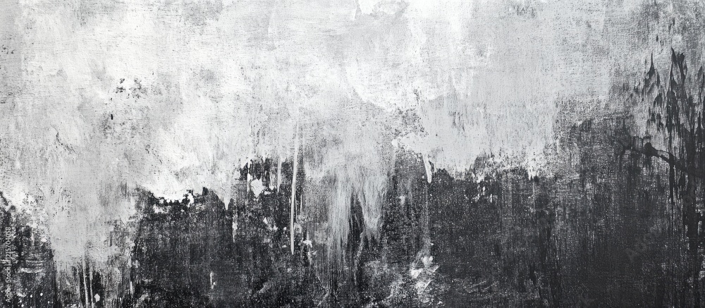 Poster abstract monochrome textured background with subtle gradient and brushstroke details copy space