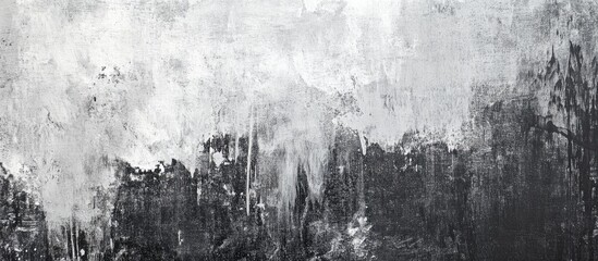 Abstract monochrome textured background with subtle gradient and brushstroke details Copy Space