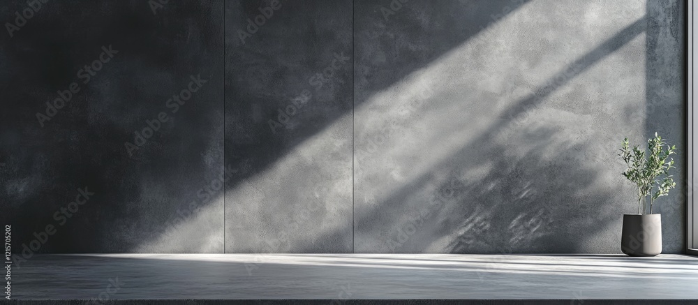 Poster modern grey cement board room ideal for product display with empty copy space for text and decorativ