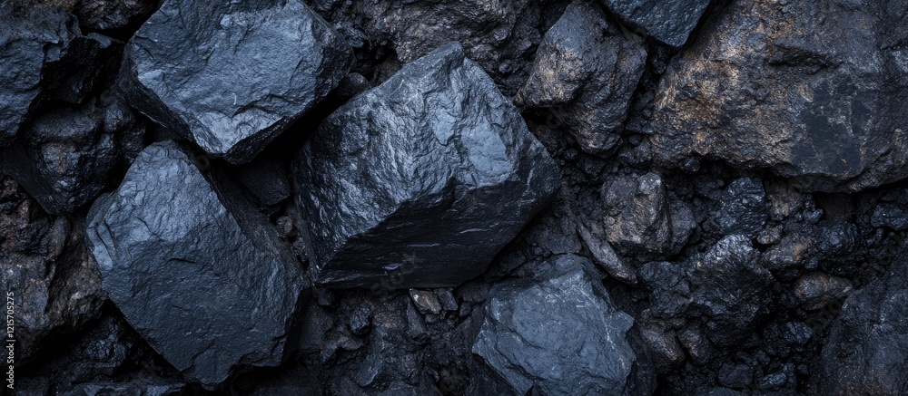 Poster black coal texture background with irregular rock shapes suitable for use in design projects and cop
