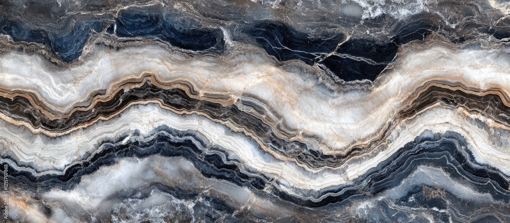 Poster abstract natural stone surface background with blue and beige wavy patterns and layered texture suit