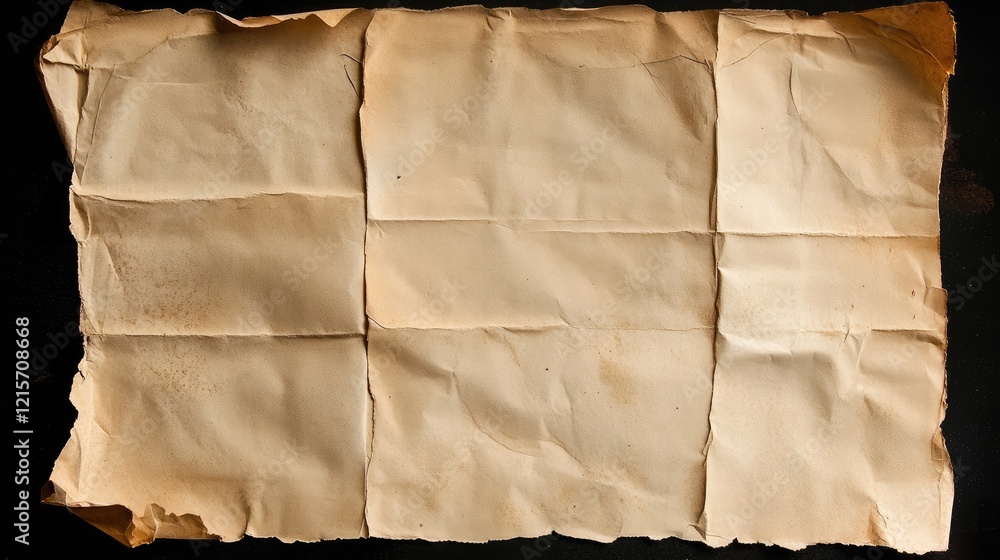 Poster old vintage paper background with distressed texture and ample space for personalized text or design
