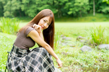 Fototapeta premium 美しい日本女性