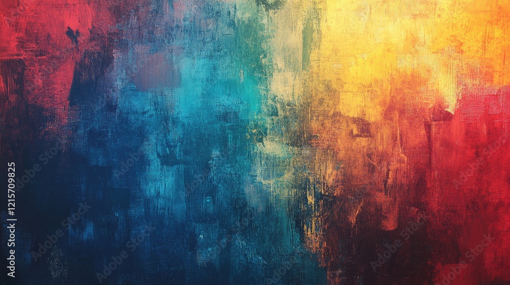 Poster vibrant textured background featuring a rich blend of colors ideal for an abstract design or artisti