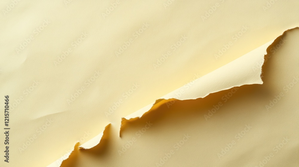 Poster vintage yellowed paper texture with torn edges offering ample space for text or design elements in a