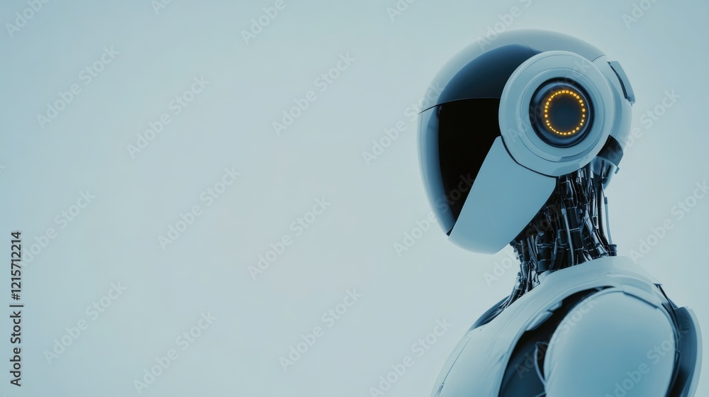 Poster ai chatbot technology for customer service innovation with blank space for customized text and brand