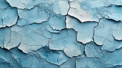 Obraz premium Textured Aged Cracked Blue Paper Surface with Distressed Finish Ideal for Vintage Backgrounds and Creative Text Placement