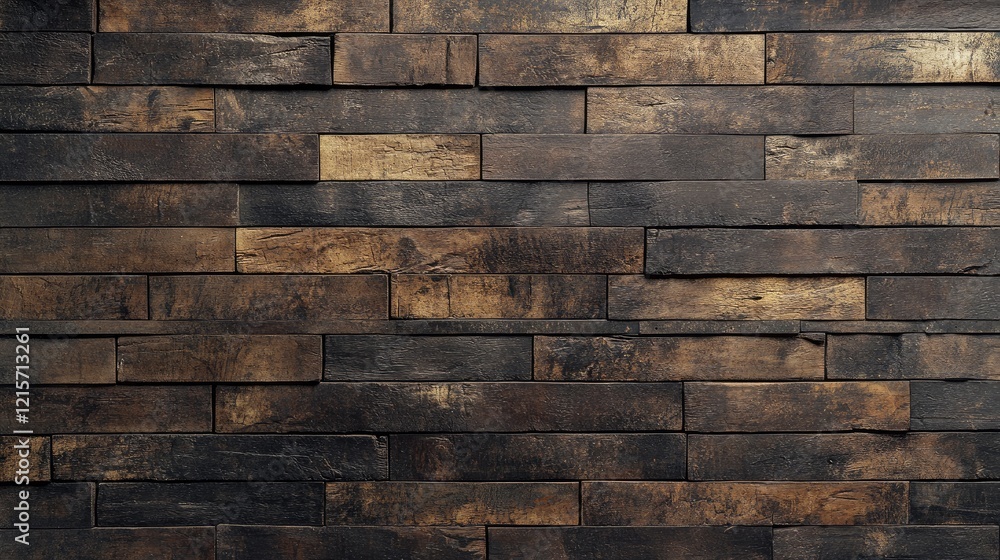 Poster aged brown stained brick wall texture background with ample copyspace for text or graphic placement 