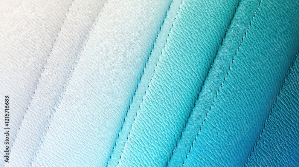 Aufkleber turquoise and white gradient leather texture background with soft lines and subtle patterns for fash