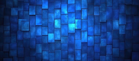 Blue abstract textured background with layered rectangular shapes and varying shades of blue, ideal for creating a modern design with Copy Space.