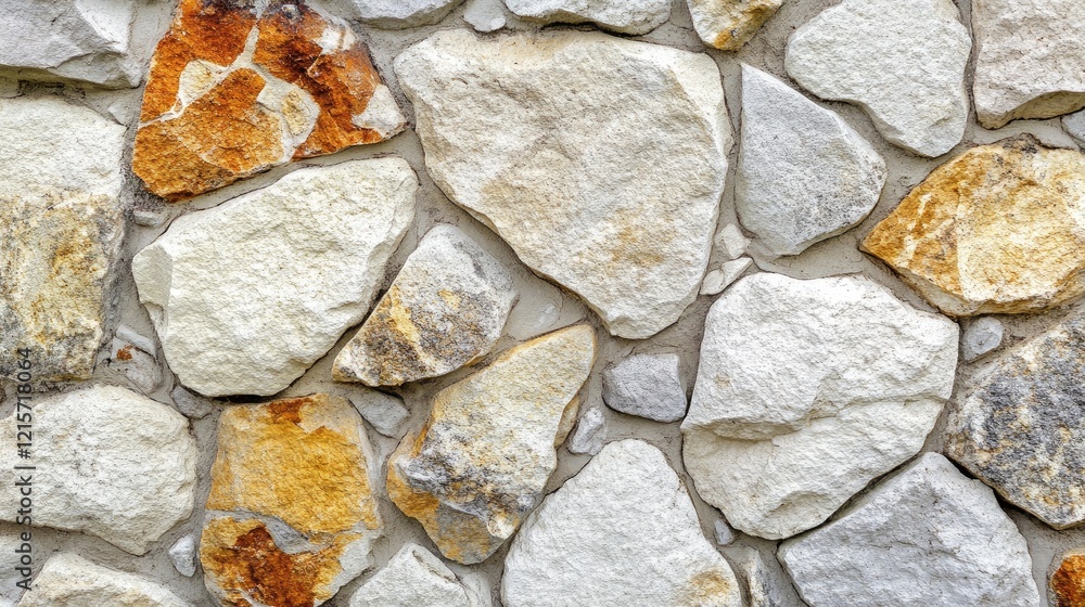 Poster rustic white stone wall with natural texture and color variations ideal for backgrounds and design e