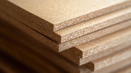 Close-up of stacked wooden boards showcasing the texture and grain pattern with Copy Space for text placement