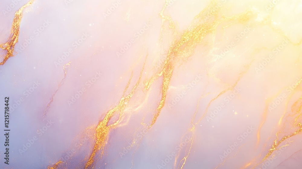 Aufkleber abstract pastel gradient background with golden accents and smooth flowing textures suitable for dig