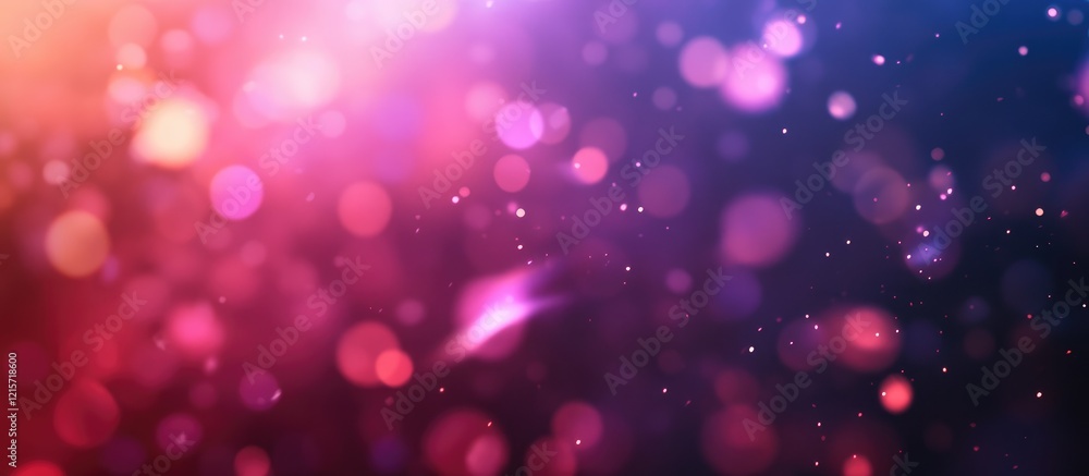 Poster colorful abstract bokeh background with pink and purple hues and soft light effects suitable for var