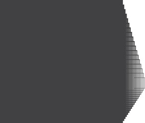 Square black gradient frame with blended line effect. Geometric shape