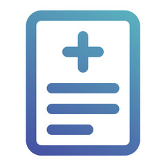 Fototapeta premium clinic history icon for illustration