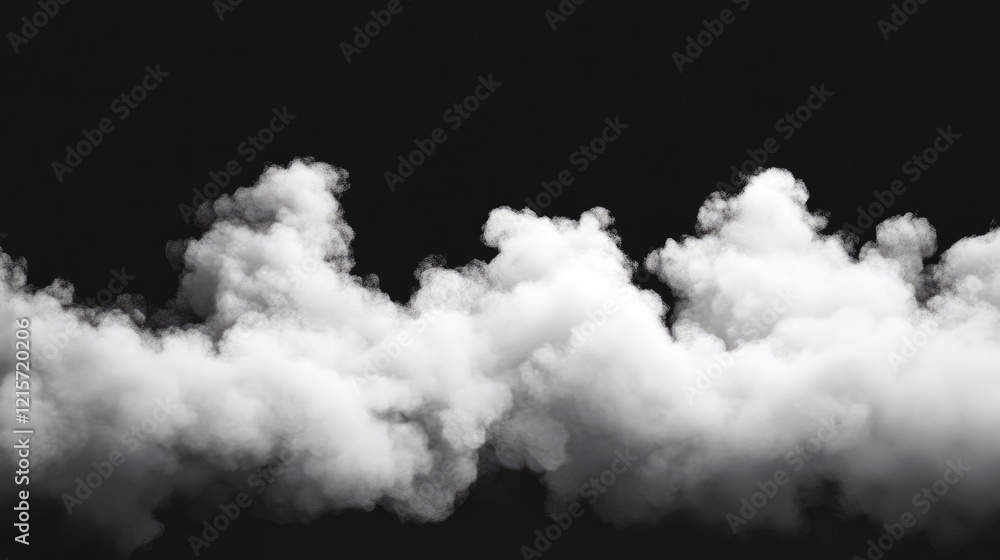 Aufkleber white smoke billowing upwards against a dark background creating a dramatic and atmospheric visual e