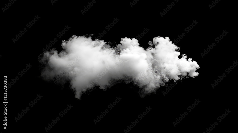Poster white smoke clouds on a dark background creating a dramatic and atmospheric abstract visual effect f