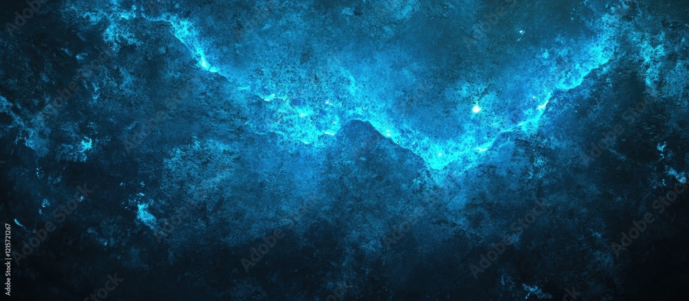 Poster blue glowing abstract texture with light effects and dark background ideal for digital art and graph