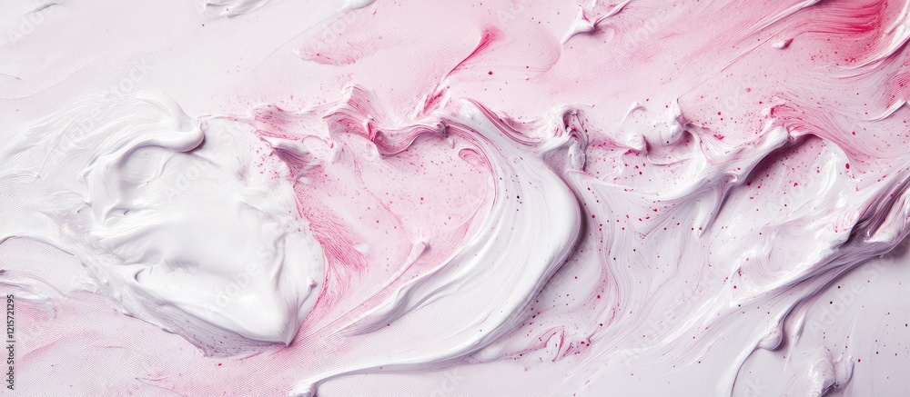 Poster textured white semi gloss backdrop with marbled pink and white swirls ideal for product photography 