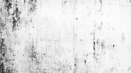 Weathered White Wooden Grunge Texture with Subtle Black Streaks and Marks on Aged Surface for Background or Design Use