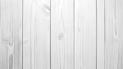 Naklejka premium Textured white wooden planks background in a minimalistic style showcasing natural grain patterns for elegant design and presentation.