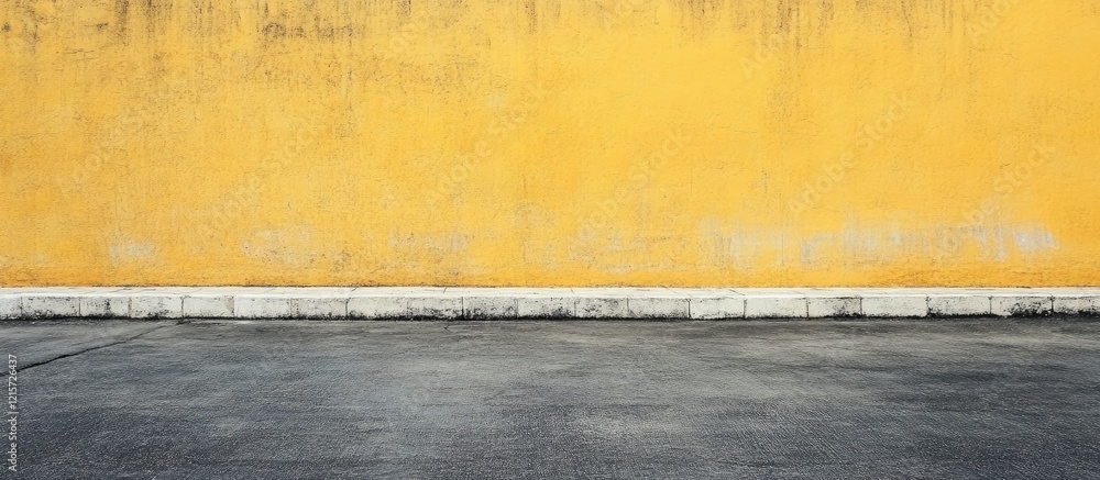 Poster yellow cement wall textured background with blank space ideal for text overlay and design elements