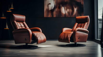 Leather recliner chairs
