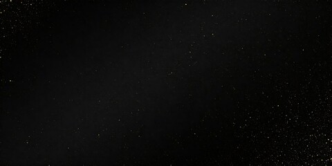 Fototapeta premium Golden dust particles floating dark background; design element