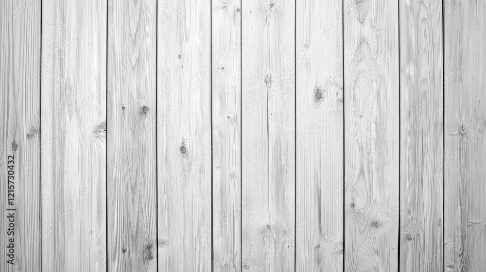 Poster white wooden plank texture background with vertical grain patterns in soft grey tones ideal for rust