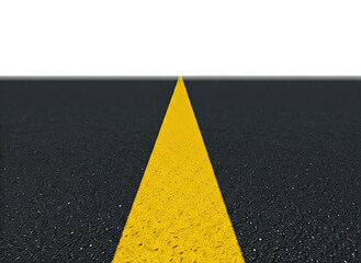 PNG asphalt concrete yellow line road defocused isolated yellow line empty road isolated white...