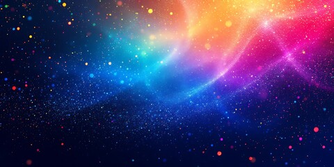 Obraz premium Colorful cosmic nebula, swirling energy, stardust background, design