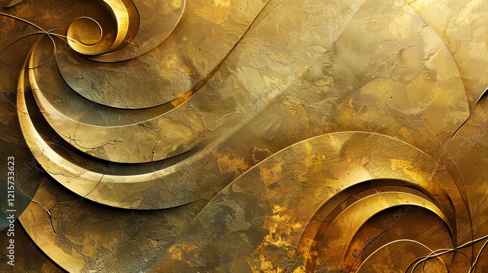 Poster golden abstract background with smooth lines. can be used as a background for your projects.
