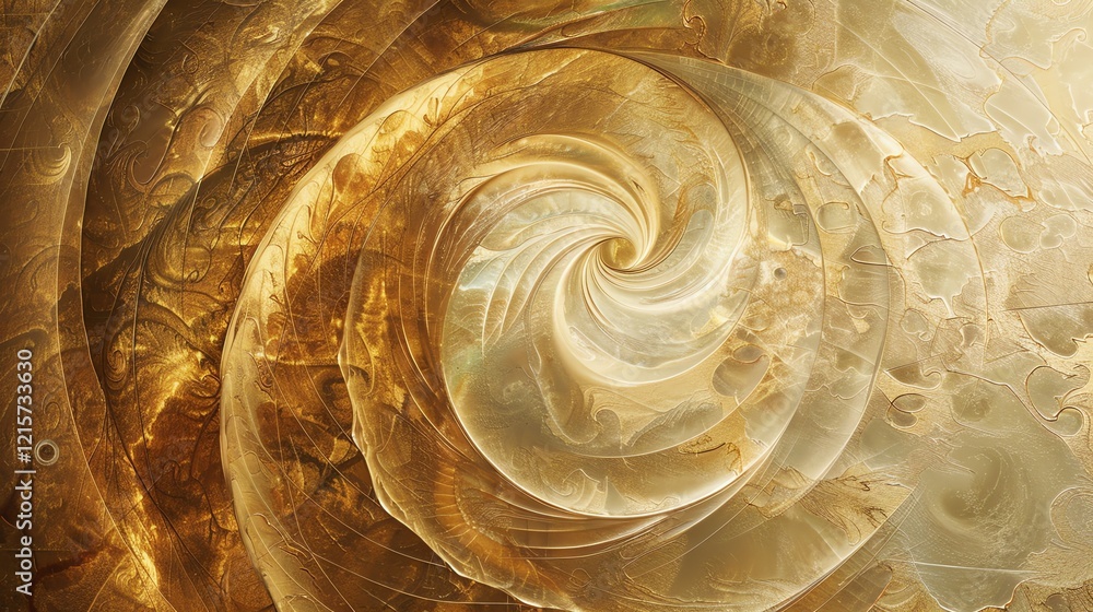 Aufkleber golden spiral. abstract background. golden ratio. fibonacci sequence. fractal. sacred geometry. hypn