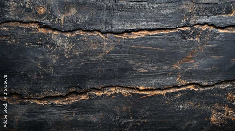 Aufkleber rustic aged black wood texture with natural grain design ideal for web banners and abstract backgrou
