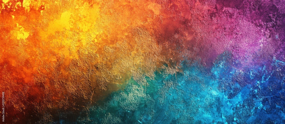 Poster colorful abstract holographic foil texture with shiny metallic finish and ample copyspace for creati