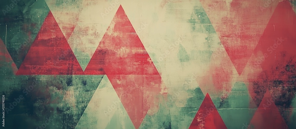 Poster 4k abstract glitch background featuring triangles and digital distortion suitable for text overlay a
