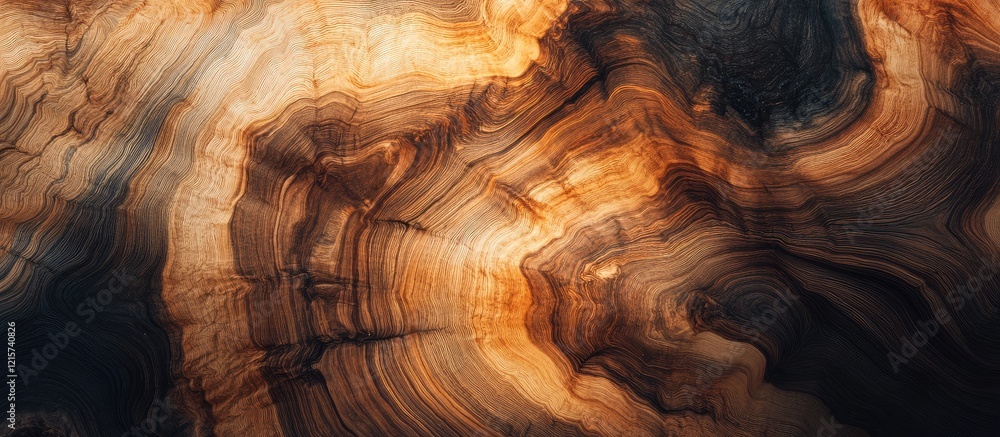 Poster natural brown wood texture background with intricate patterns and rich tones ideal for design projec