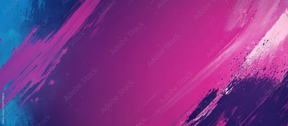 Poster vibrant abstract neon background with paint brush strokes and space for custom text in modern artist