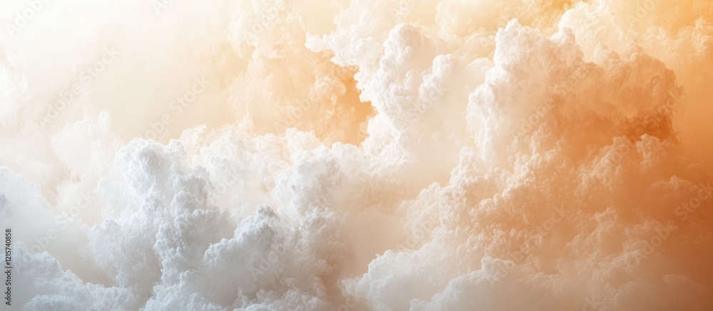 Poster soft pastel abstract background featuring fluffy white clouds with an empty space for text and a ser