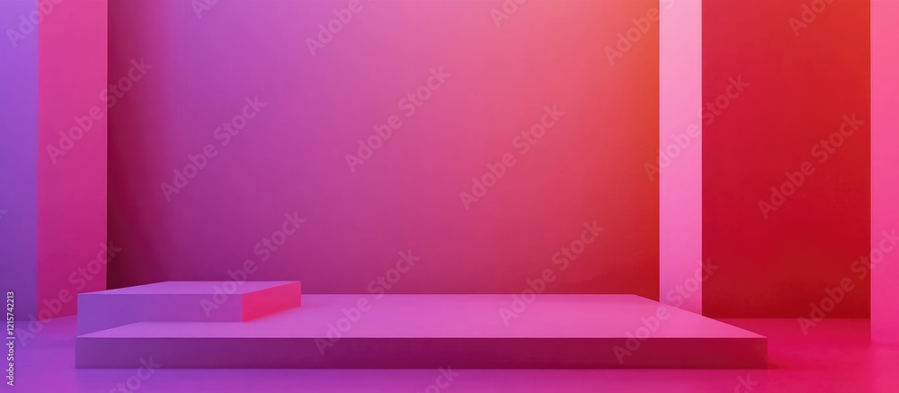 Poster colorful abstract minimalist gradient background for presentations featuring copyspace for text in v