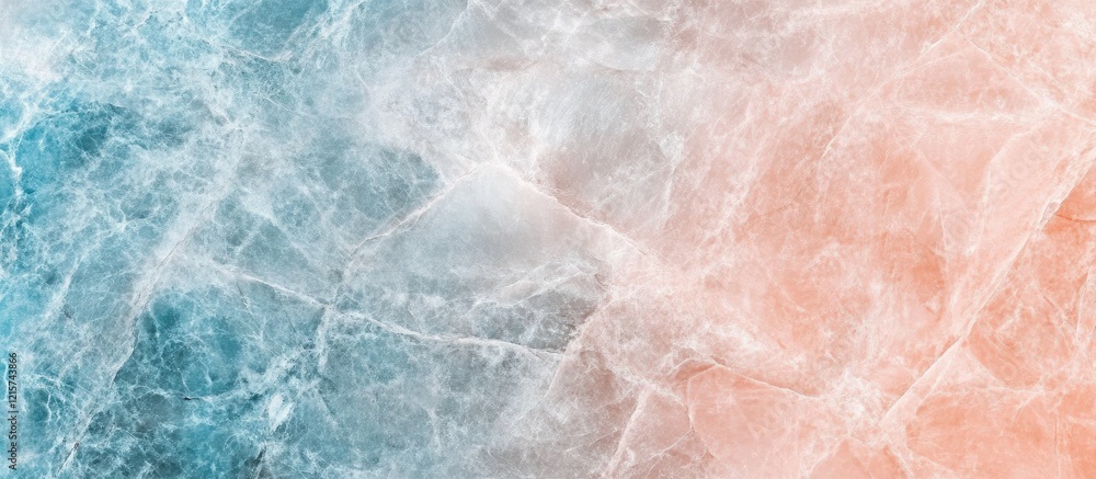 Poster soft pink and blue abstract marble texture with smooth gradients and ample space for personalized te