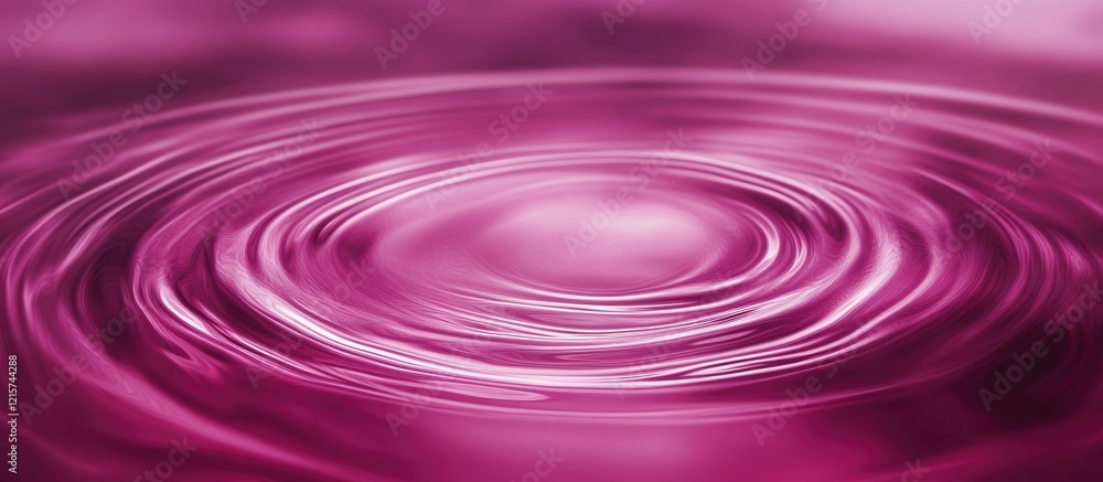 Poster magenta technology ripple waves on deep pink background with space for custom text or branding