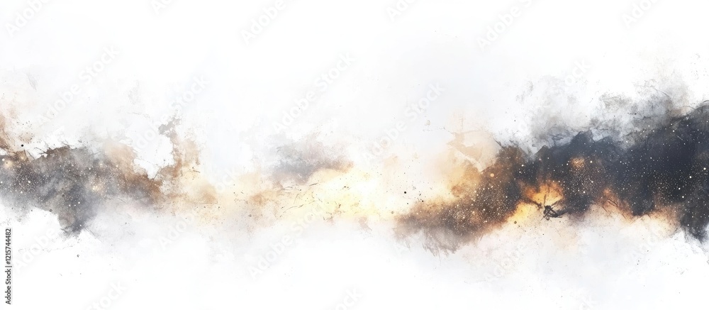 Poster abstract light and smoke on white backdrop ideal for banners with ample copyspace for text or brandi