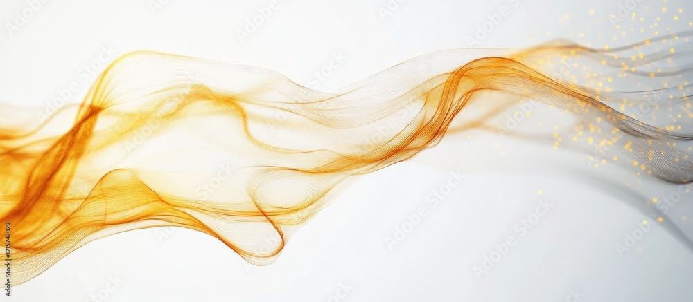 Poster elegant abstract waves of light on white background ideal for banners and text placement in modern d